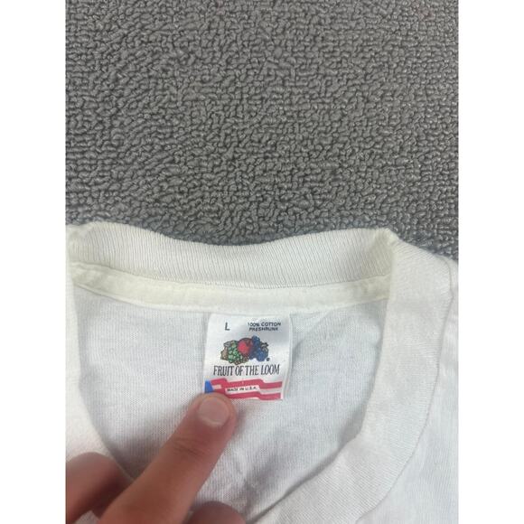 VINTAGE Pittsburgh Men's Large 1991 Stanley Cup Shirt with Single Stitch US Made - Picture 3 of 12